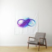 無限（紫色の羽毛） タペストリー (インサイチュ)