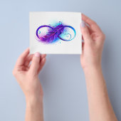 無限（紫色の羽毛） チラシ (手)