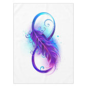 無限（紫色の羽毛） テーブルクロス (正面)