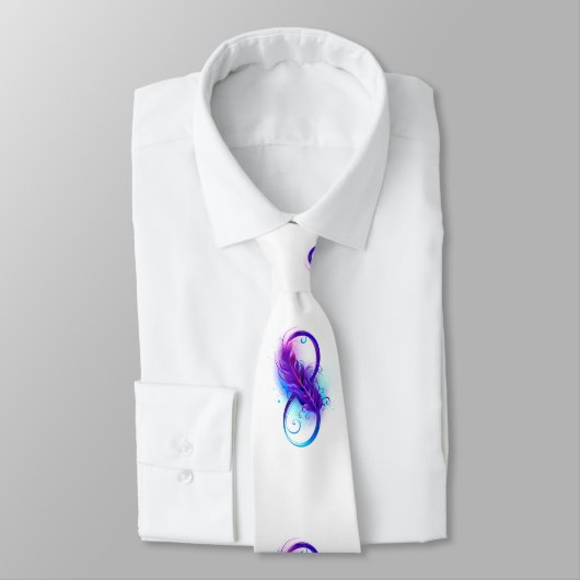 無限（紫色の羽毛） ネクタイ (タイ)