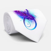 無限（紫色の羽毛） ネクタイ (ロール)
