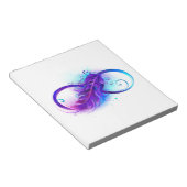 無限（紫色の羽毛） ノートパッド (アングル)