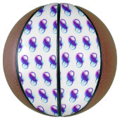 無限（紫色の羽毛） バスケットボール (縦)