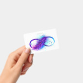 無限（紫色の羽毛） バッジ (Handheld)