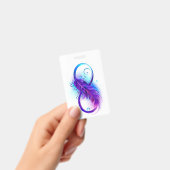 無限（紫色の羽毛） バッジ (手持ち)