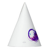 無限（紫色の羽毛） パーティーハット (左)