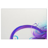 無限（紫色の羽毛） ファブリック (ファットクウォーター)