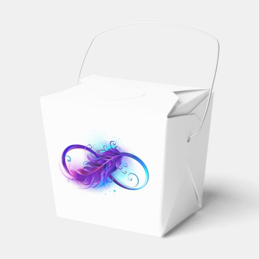 無限（紫色の羽毛） フェイバーボックス (正面サイド)