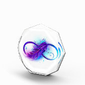 無限（紫色の羽毛） フォトブロック (右)