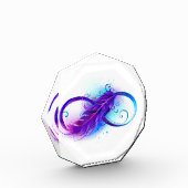 無限（紫色の羽毛） フォトブロック (左)