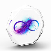 無限（紫色の羽毛） フォトブロック (左)