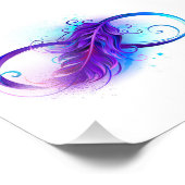 無限（紫色の羽毛） フォトプリント            (角)