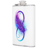無限（紫色の羽毛） フラスク (左)