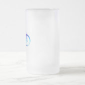 無限(紫色の羽毛) フロストグラスビールジョッキ (中央)