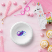 無限（紫色の羽毛） ペーパーボウル (パーティー)