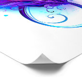 無限（紫色の羽毛） ポスター (角)