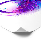 無限（紫色の羽毛） ポスター (角)