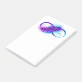 無限（紫色の羽毛） ポストイット (アングル)