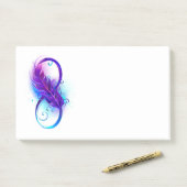 無限（紫色の羽毛） ポストイット (デスク)