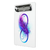 無限（紫色の羽毛） ミニクリップボード (アングル2)