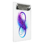 無限（紫色の羽毛） ミニクリップボード (アングル)