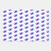 無限（紫色の羽毛） ラッピングペーパーシート (正面2)