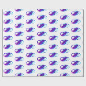 無限（紫色の羽毛） ラッピングペーパー (フラット)