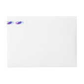 無限（紫色の羽毛） ラップアラウンドラベル (正面)