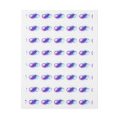 無限（紫色の羽毛） ラップアラウンド宛名ラベル (シート)