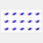 無限（紫色の羽毛） ラベル (シート)