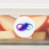 無限（紫色の羽毛） ラベル (貼付)