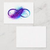 無限(紫色の羽毛) ロイヤリティカード (正面/裏面)