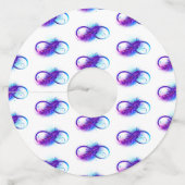 無限（紫色の羽毛） ワイングラスタグ (裏面)