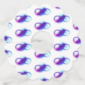 無限（紫色の羽毛） ワイングラスタグ (裏面)