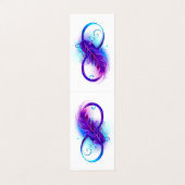 無限(紫色の羽毛) 名刺 (外部フラット)