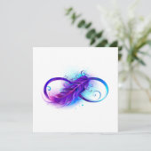 無限（紫色の羽毛） 招待状 (スタンド正面)