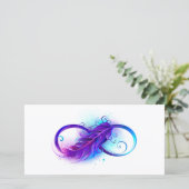 無限（紫色の羽毛） 案内状 (スタンド正面)