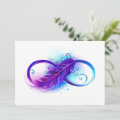 無限（紫色の羽毛） 案内状 (スタンド正面)