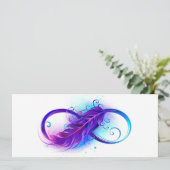 無限（紫色の羽毛） 案内状 (スタンド正面)