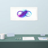 無限(紫色の羽毛) 横断幕 (トレードショー)