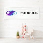 無限（紫色の羽毛） 横断幕 (インサイチュ)