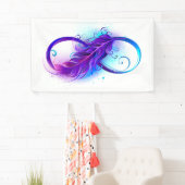 無限（紫色の羽毛） 横断幕 (インサイチュ)