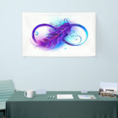 無限（紫色の羽毛） 横断幕 (トレードショー)