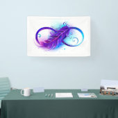 無限（紫色の羽毛） 横断幕 (トレードショー)