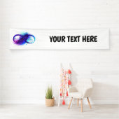 無限（紫色の羽毛） 横断幕 (インサイチュ)