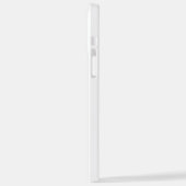 無限（紫色の羽毛） iPhoneケース (左側面)