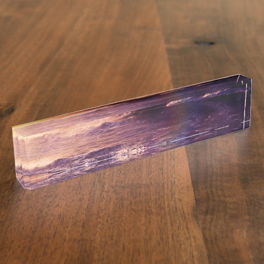 無限Fractalscapeの地平線 デスクネームプレート (側面)