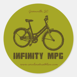 無限MPG茶色のデカール、www.carolinatriathlon.co ラウンドシール