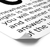 無限Pi回答ポスタおもしろいー ポスター (角)