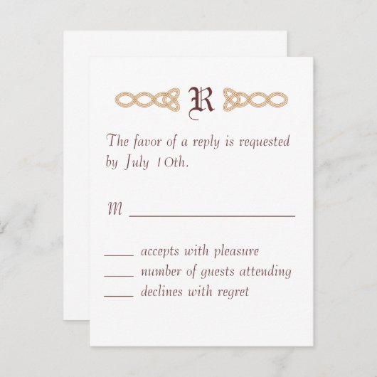 無限RSVP 出欠カード (正面/裏面)